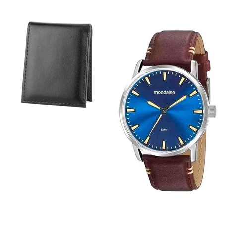 relogio mondaine marrom masculino