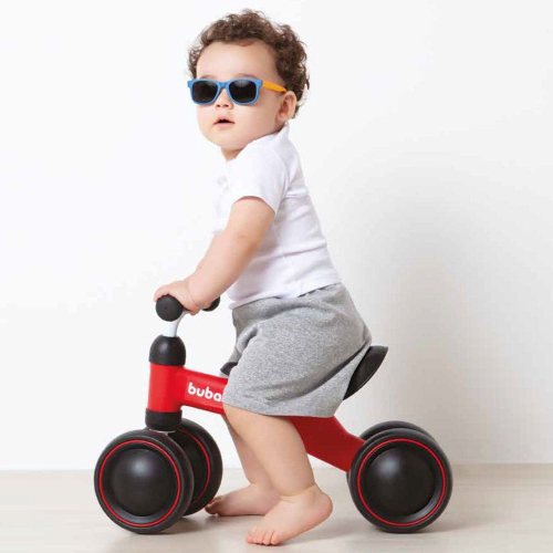 Bicicleta Bicicletinha De Equilíbrio Para Bebê 4 Rodas Buba em Promoção