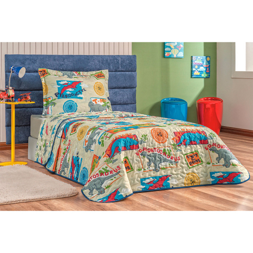 Kit Cobre Leito Infantil Menina Balão Estampado Dupla Face Tecido  Microfibra + Jogo de Cama - 5 Peças