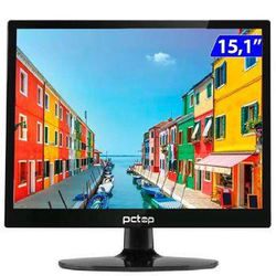 Monitor LED 15 Slim hdmi, 5Ms, 60HZ, PCtop - PC1510 Menor preço em Monitor LED 15 Slim hdmi, 5Ms, 60HZ, PCtop - PC1510