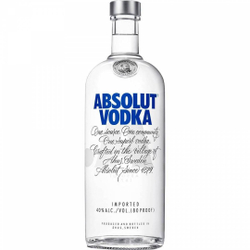 Vodka Absolut Natural 1 Litro Menor preço em Vodka Absolut Natural 1 Litro