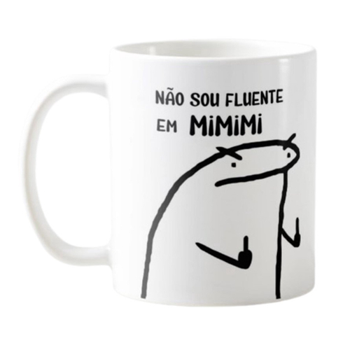 Caneca meme boneco palito flork eu eu quero tocar