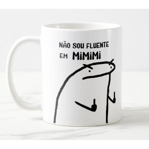 Caneca Flork Divertida Meme Figurinha Sticker Boneco Palito