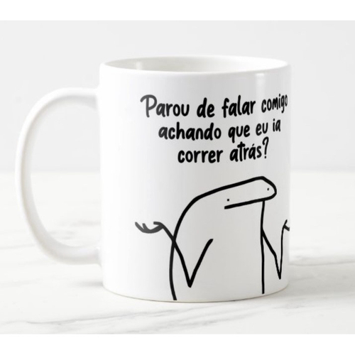 Caneca meme boneco palito flork eu eu quero tocar no Shoptime