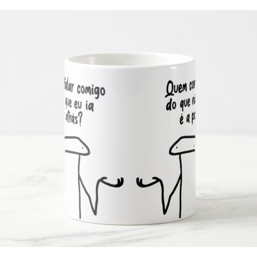 Caneca Flork Mano do Céu Boneco de Palito Meme Giria de SP