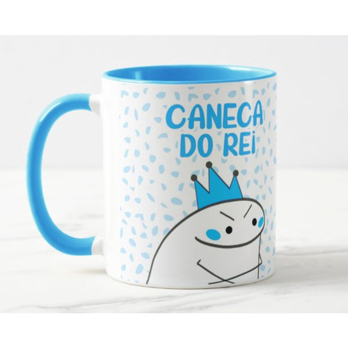 Caneca Flork Meme Boneco Palito Caneca do Rei Azul em Promoção na Americanas