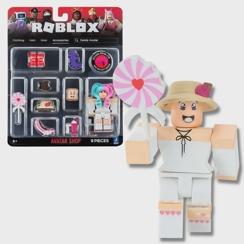  Roblox Avatar Shop Series Collection - Candy Avatar Figure Pack  [Includes Exclusive Virtual Item] : Toys & Games