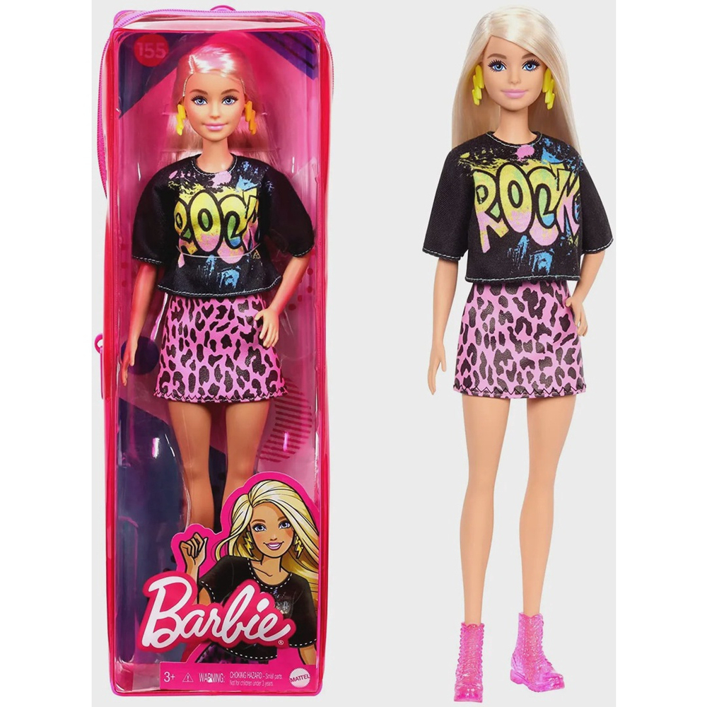 Boneca Barbie Fashionista Loira - Roupa de Rock - Mattel em Promoção na  Americanas