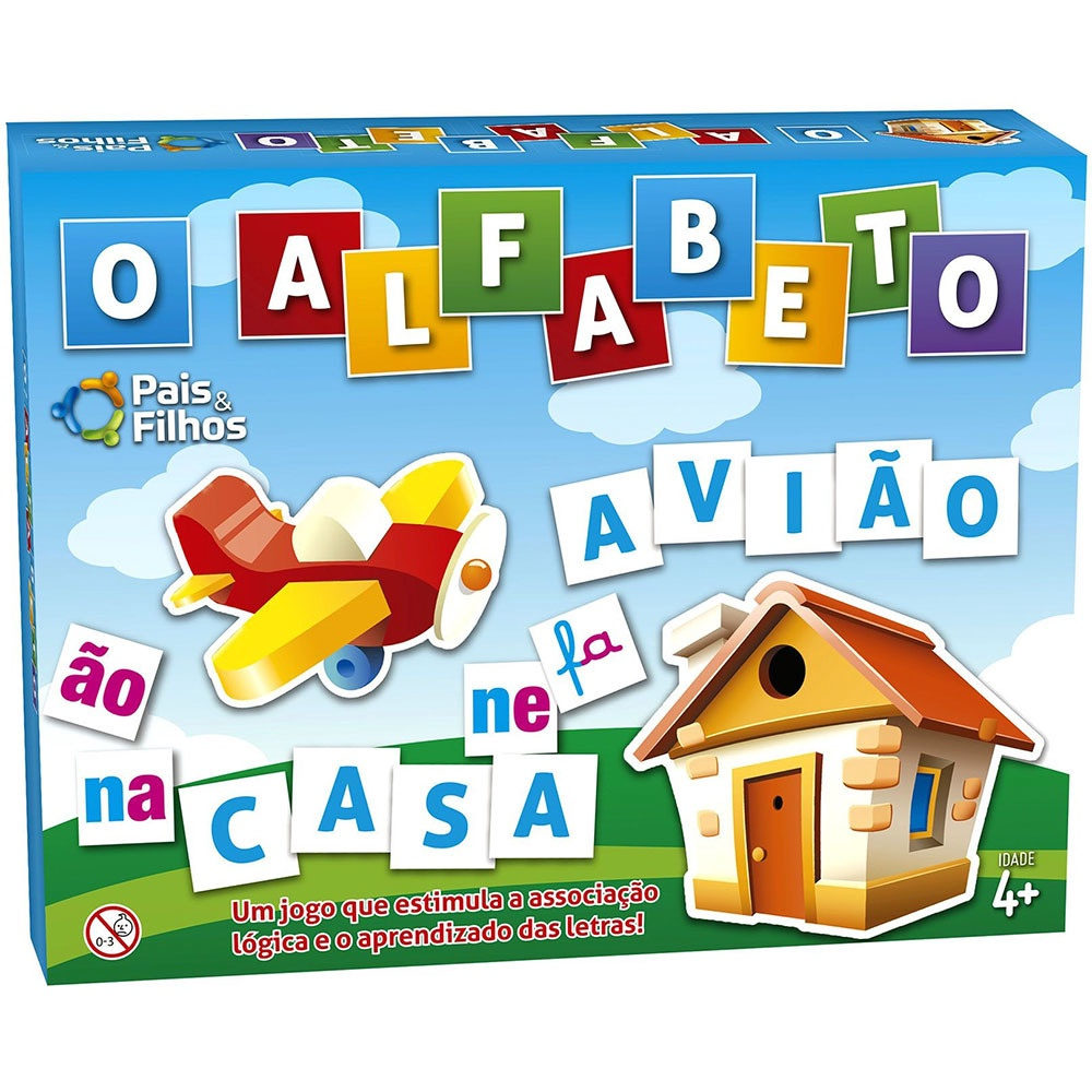 Jogo De Alfabetização Formar Palavras Com Letras Do Alfabeto em Promoção na  Americanas