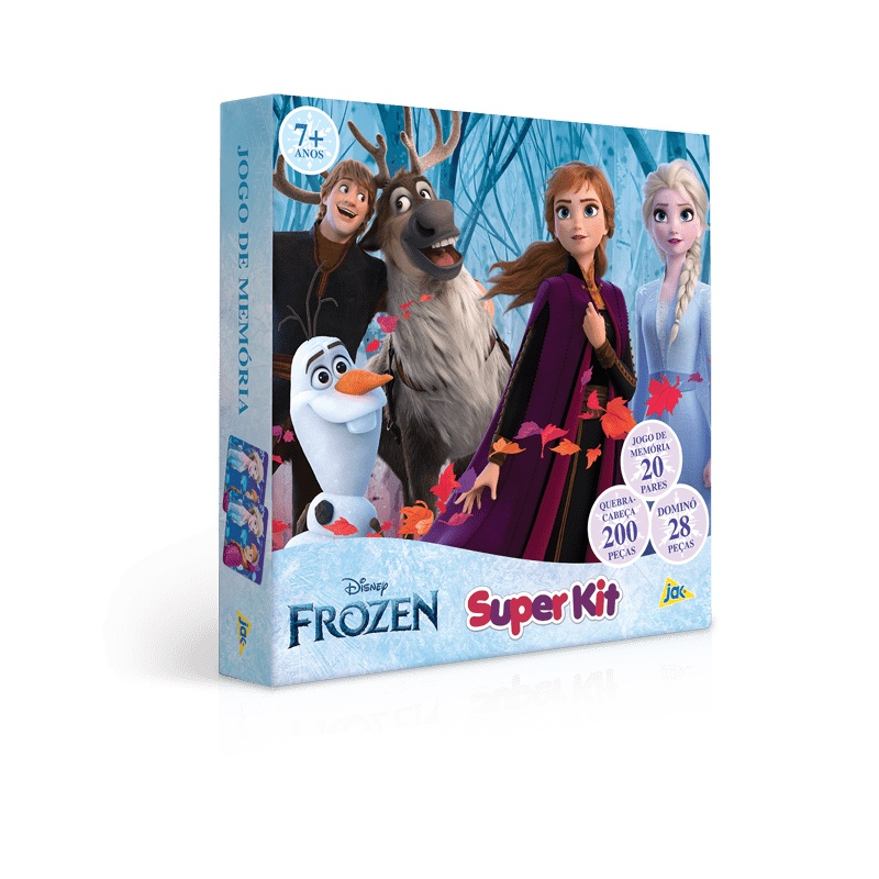 Super Kit Quebra-Cabeça, Dominó e Jogo da Memória Frozen 2 em Promoção na  Americanas