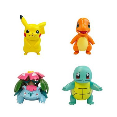 5ซม. Original Takara Tomy Pokemon Figuras De Ação Brinquedos Pikachu  Charmander Blastoise Chimchar Chikorita Modelo Dos Desenhos Animados  Crianças Brinquedo Presente