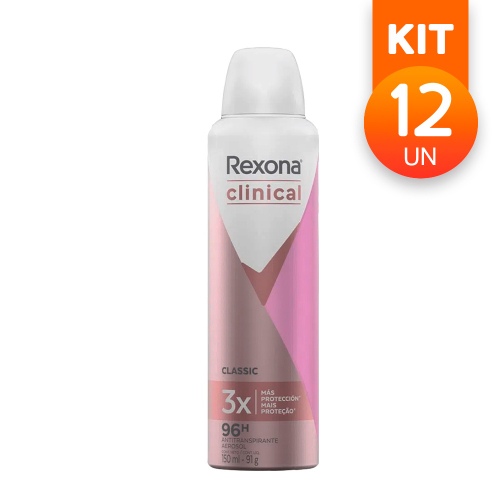 Desodorante Aerosol Feminino Classic Clinical Rexona 150Ml