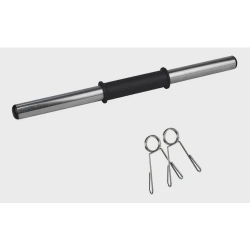Halter Barra Oca 35cm c/ Pegada Emborrachada + Presilhas Menor preço em Halter Barra Oca 35cm c/ Pegada Emborrachada + Presilhas