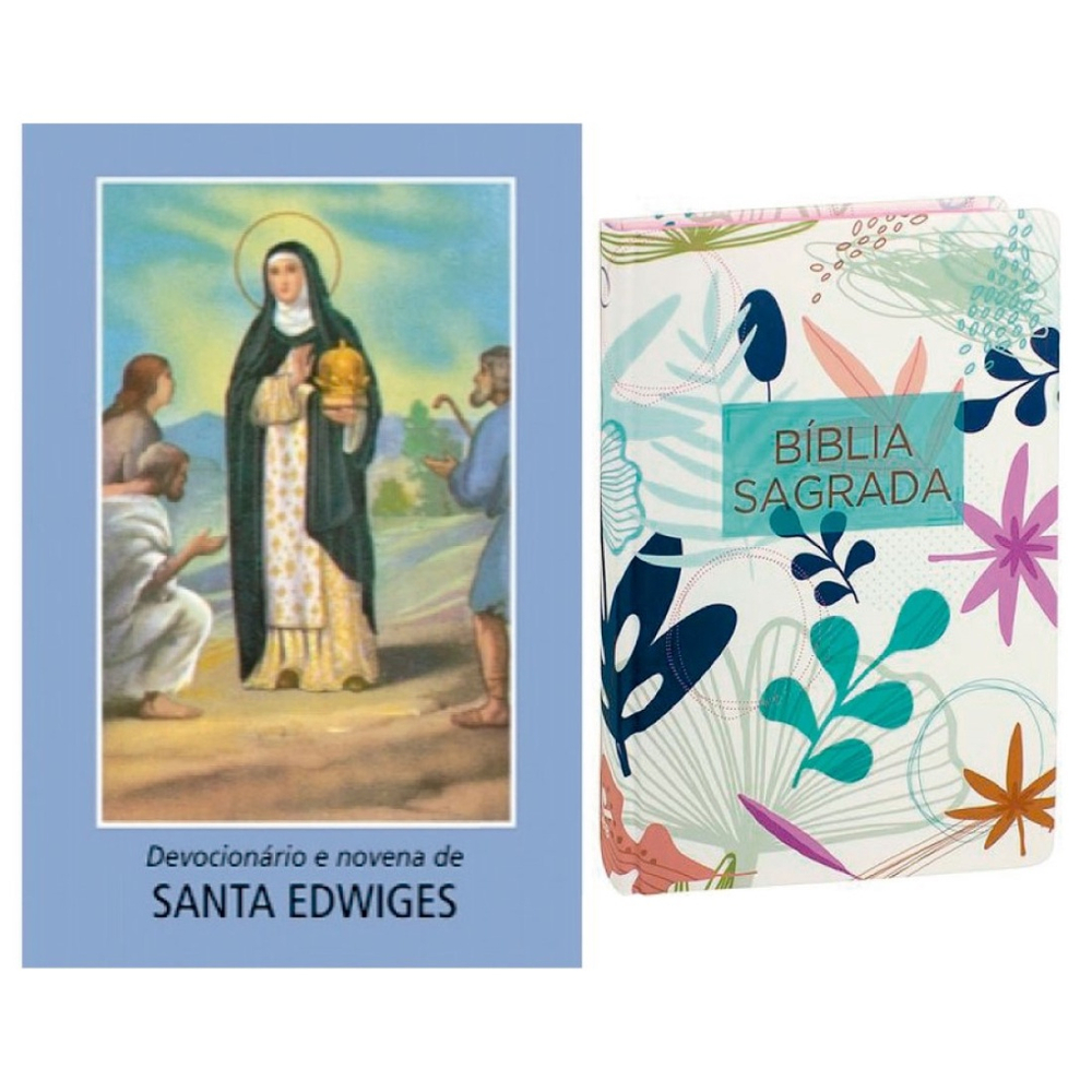 Kit Devocionário E Novena A Santa Edwiges + Bíblia Sagrada Almeida ...