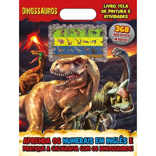 Kit De Pintura Dinos Jogo De Colorir Infantil Dinossauros Nig