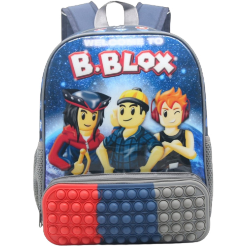 Kit Mochila Infantil Masculina Costa Roblox Lancheira Estojo