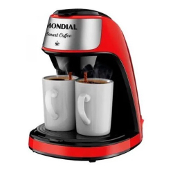 Cafeteira Smart Coffee Vermelha 2 xícaras 220V - Mondial Menor preço em Cafeteira Smart Coffee Vermelha 2 xícaras 220V - Mondial