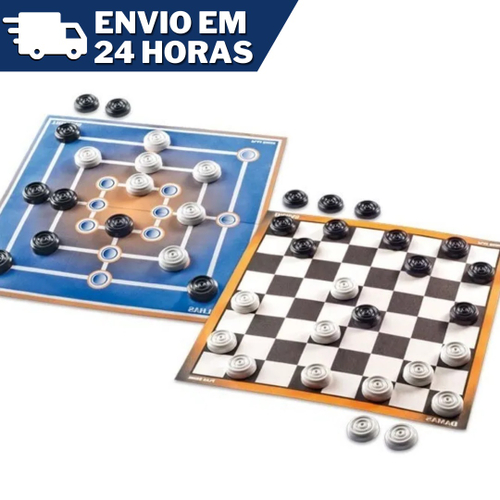 Jogo De Dama E Trilha - 2 Em 1 em Promoção na Americanas