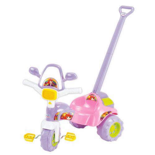 Velotrol Triciclo Infantil Menina Velocípede Rosa Magic Toys