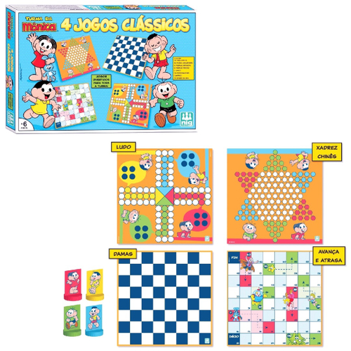 Kit 10 Jogos Clássicos Reunidos Xadrez Damas Ludo Batalha Naval