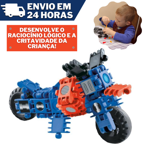 Lego Para Montar Moto De Corrida Brinquedo Colecionador em