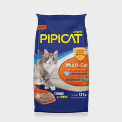 Pipicat 12 kg - Areia Higiênica Multicat para Gatos - 12KG Menor preço em Pipicat 12 kg - Areia Higiênica Multicat para Gatos - 12KG