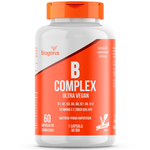 Complexo B Vegano 60Cps, B Complex, Até 500% Vd, Biogens