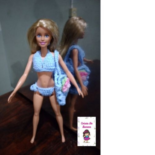 Barbie roupas e acessórios em crochê