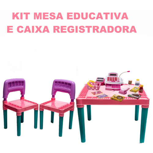 Kit Jogo para Menina Minhas Comprinha e Mesa Tritec Infantil - Big