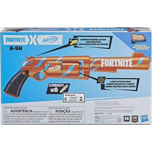 Brinquedo Lançador Nerf Fortnite Six Shooter em Promoção na Americanas