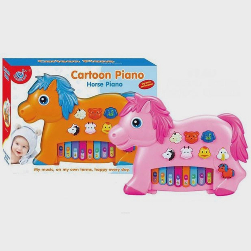 Brinquedo Teclado Infantil Música Luz Piano Cavalo + 4 Pilha em Promoção na  Americanas