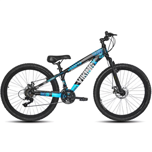 Bicicleta Vikingx TUFF25/30 Freio a disco Aro 26 21V Preto Azul VikingX no  Shoptime