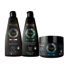 Kit Arvensis Cachos Shampoo + condicionador + mascara Ondulados Menor preço em Kit Arvensis Cachos Shampoo + condicionador + mascara Ondulados