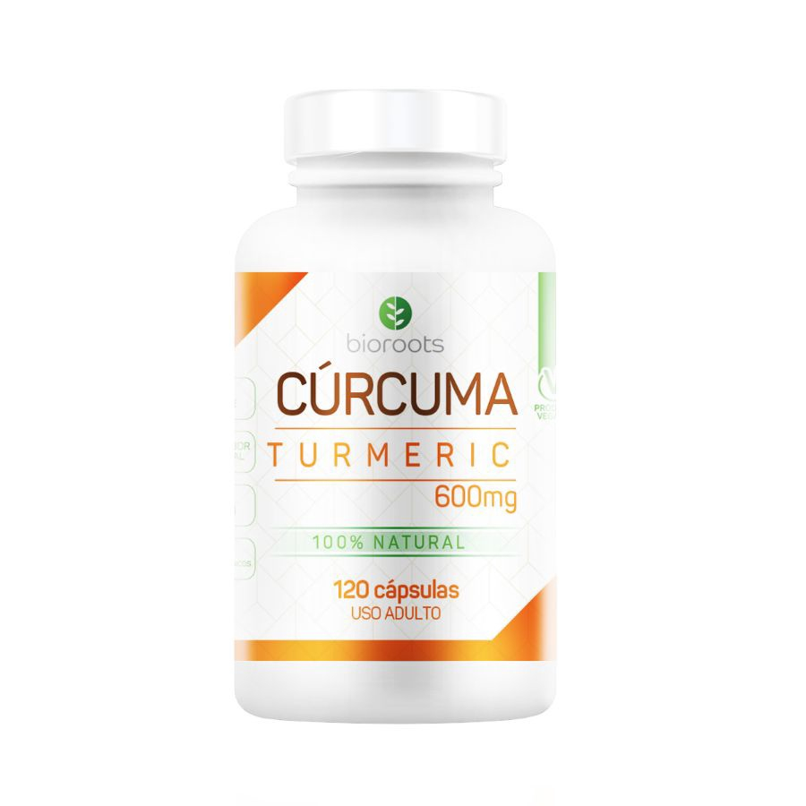 Curcuma Turmeric 600mg com 60 Cápsulas Bioroots