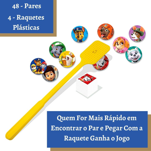 3 Jogos Patrulha Canina Kit Pintura + Tapa Na Mesa + Memória - Nig em  Promoção na Americanas