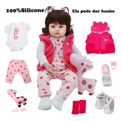 Boneca Bebe Reborn Yasmin Cegonha Reborn Dolls Mais 9 Acessórios 48cm em  Promoção na Americanas