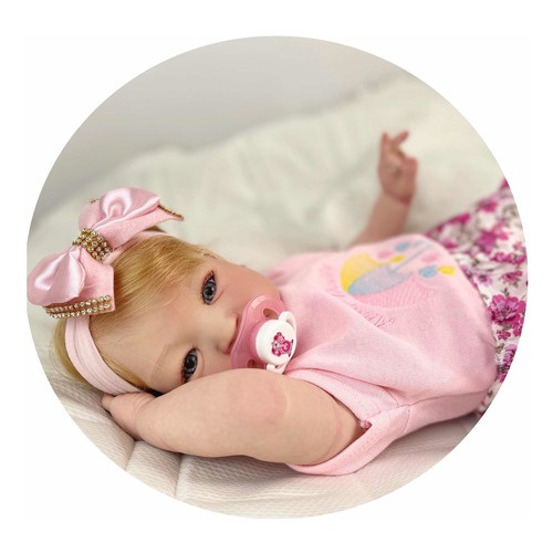 Bebe Reborn Princesa Banho Silicone Realista, Fio A Fio