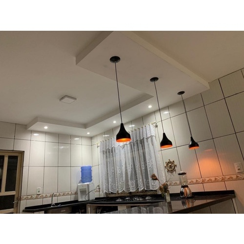 2 Luminárias Pendentes Cone Milão Sala Cozinha Churrasqueira Preto/Cobre no Shoptime