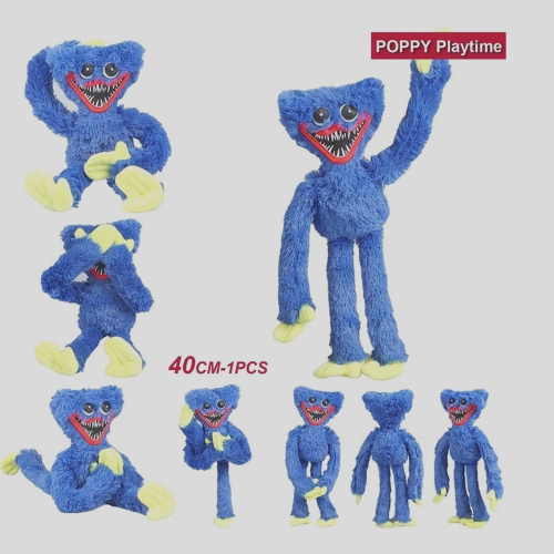 Poppy Playtime Kit Pelúcia 2 Unidades Personagem Huggy Wuggy E Poppy 40cm  (Azul E Rosa) em Promoção na Americanas