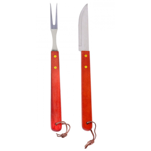 Garfo 45cm Trinchante Com Cabo Grande Para Churrasco