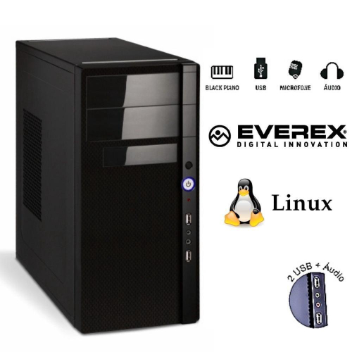 Computador Intel Core I3, 8gb Ddr4, 1tb Hd E Linux Everex em Promoção