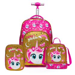 Kit Mochila + Estojo + Lancheira Unicórnio Sweet Garden Menor preço em Kit Mochila + Estojo + Lancheira Unicórnio Sweet Garden