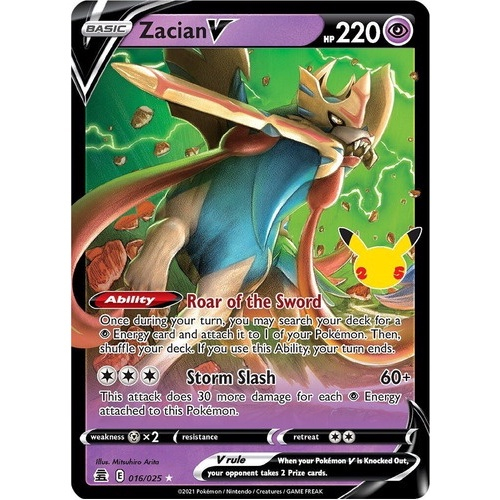 Box Pokémon Cards Zacian V Brilhante Coleção Especial 32199 - Copag em  Promoção na Americanas