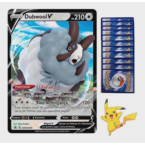 Pokémon Kit Carta Gigante (jumbo) + 20 Cartas + Brinde em Promoção