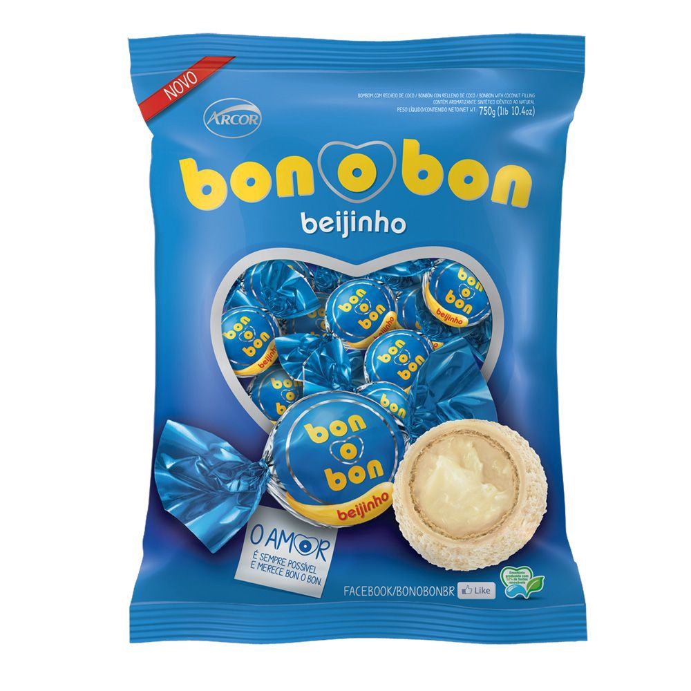 Bombom Bonobon Beijinho 15g C/50 - Arcor | Submarino