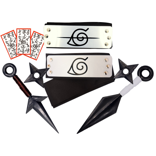 Kit Bandana Naruto aldeia da folha Renegada E Colar Naruto Tsunade