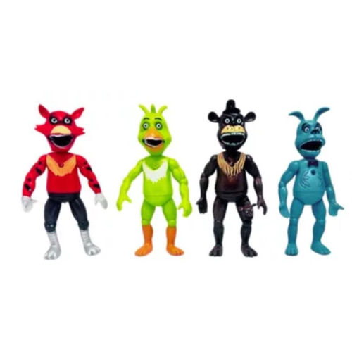 Kit 6 Bonecos Animatronics Five Nights At Freddy's Fnaf em