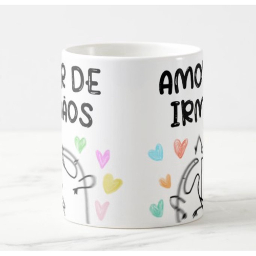 Caneca Amor de Irmãos Divertida