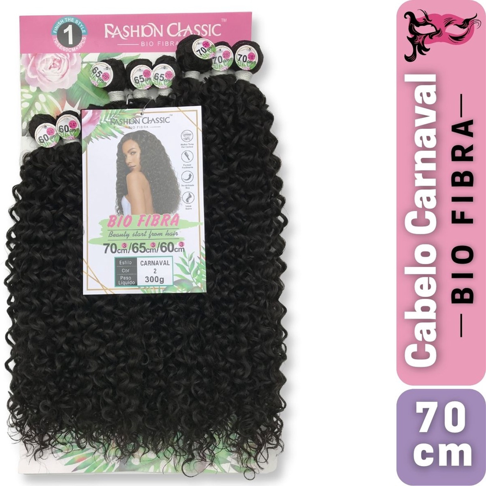 Cabelo Orgânico Bio Fibra Lindona Fashion Classic 300G em Promoção na  Americanas