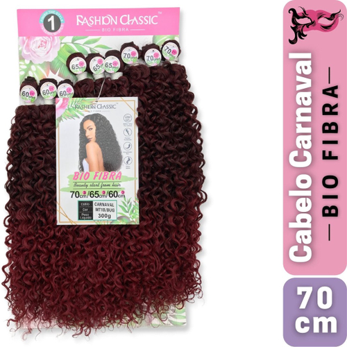 Aplique /Extensão De Cabelo Fibra Organico Cacheado Para Crochet Braids -  70 Cm -Semelhante Ao Humano na Americanas Empresas